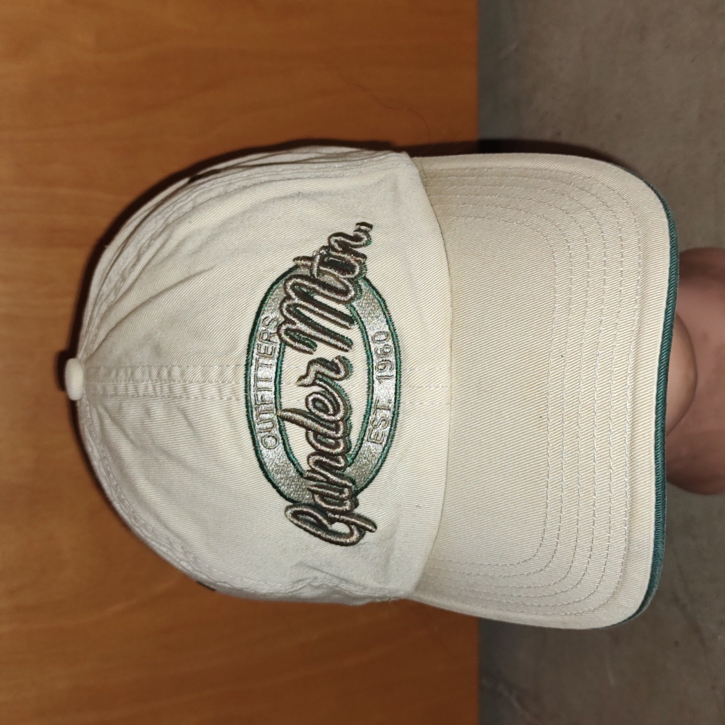 Gander Mountain Embroidered Logo Letters Hunting Beige Strapback Cap Hat